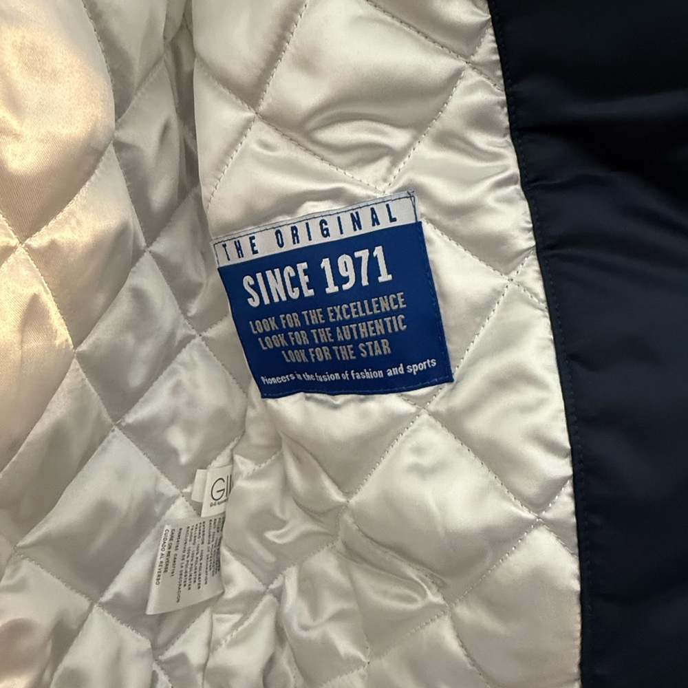Seattle Kraken Navy Teal White Bomber Jacket - Picture 4 of 7